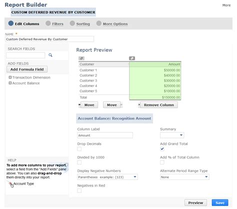 charity reports netsuite